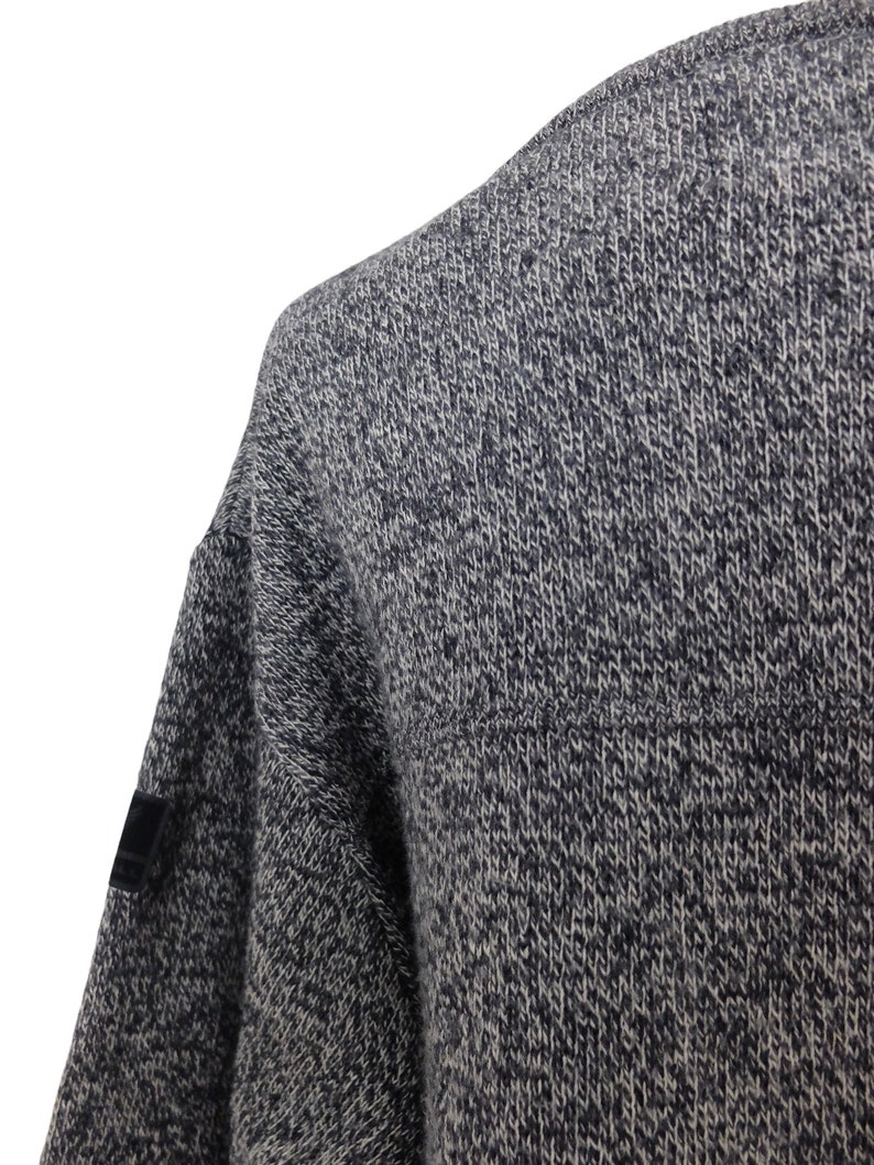 Vintage 80s Utility Streetwear Men’s Wool Blend Pall Mall Streetwear Sportswear American Aviator Pilot Grey Knit Pullover Sweater Jumper image 6