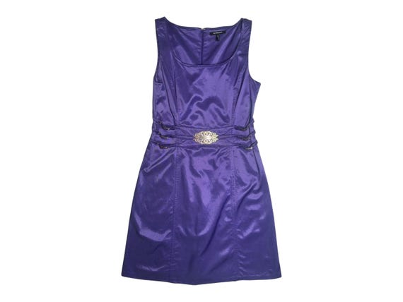 purple buckle dress Purple Back Buckle Mini Dress