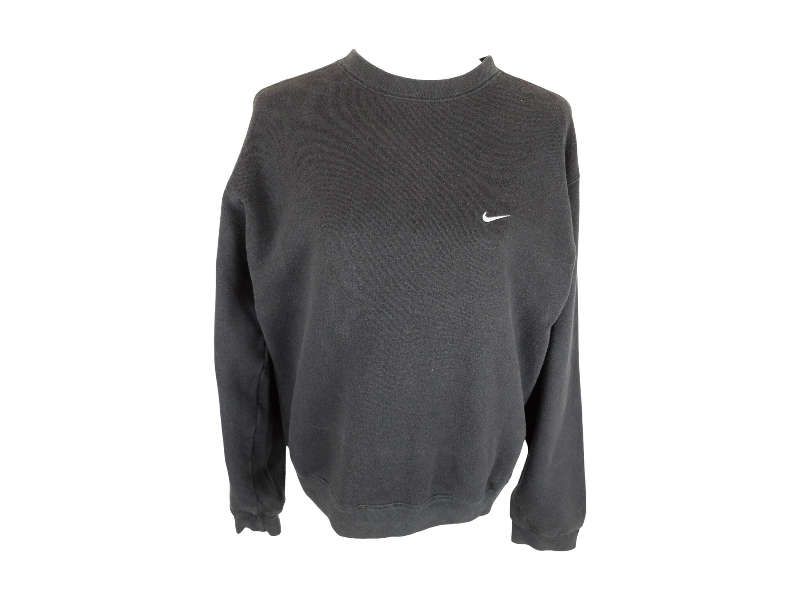 Vintage Nike Sweatshirt | 2000s Y2K Black Crew Neck, Men's S - Etsy