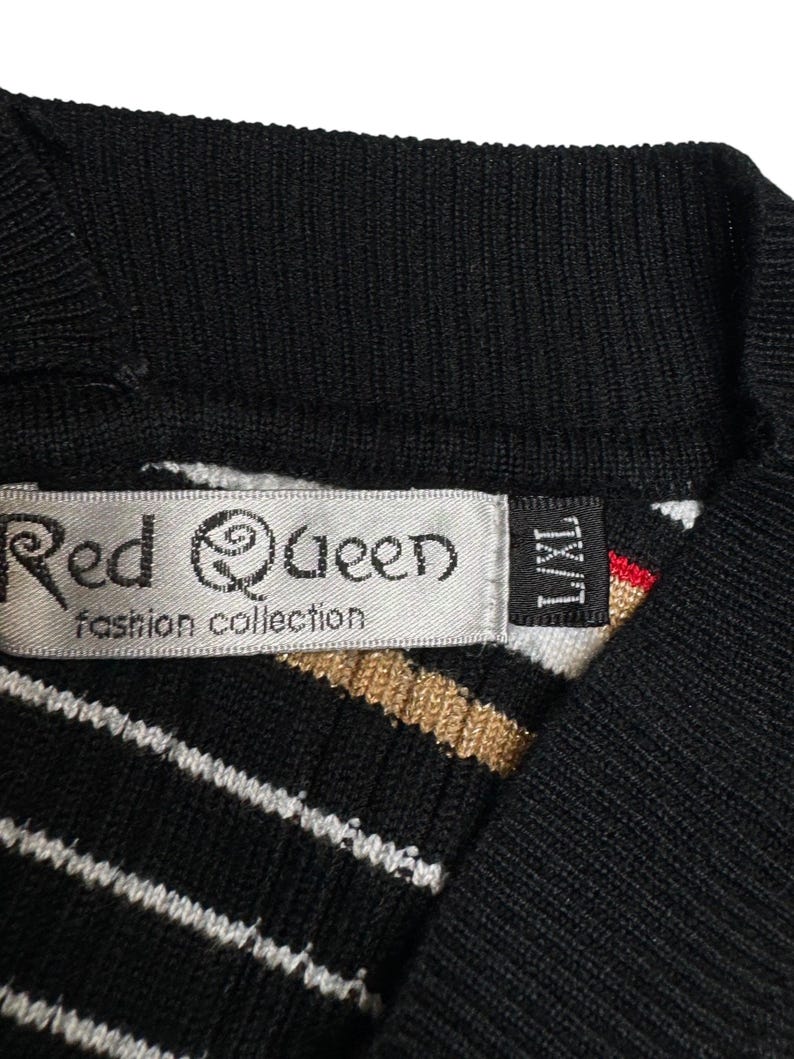 Vintage 2000s Striped Long Sleeve Stretch Knit Top with Cutout Shoulders | Size XS