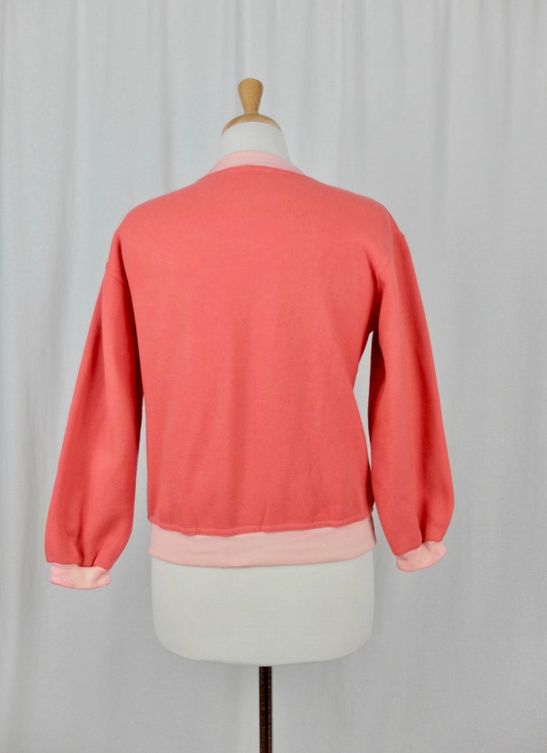 Vintage 1980/'s Athletic Crew Neck Long Sleeve Pullover Graphic Sweatshirt