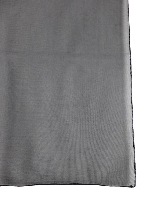 Vintage 2000s Y2K Minimal Basic Solid Black Sheer… - image 2