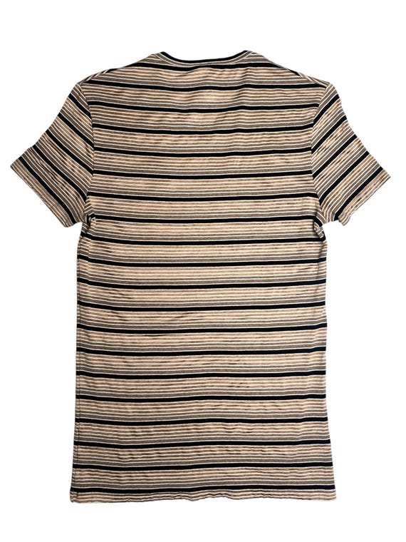 Vintage 2000s Y2K John Galliano Designer Striped V-neck Short