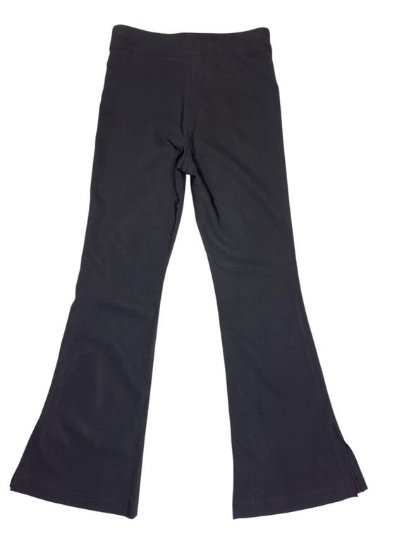 Vintage 2000s High Waisted Black Basic Fitted Bootcut Flare