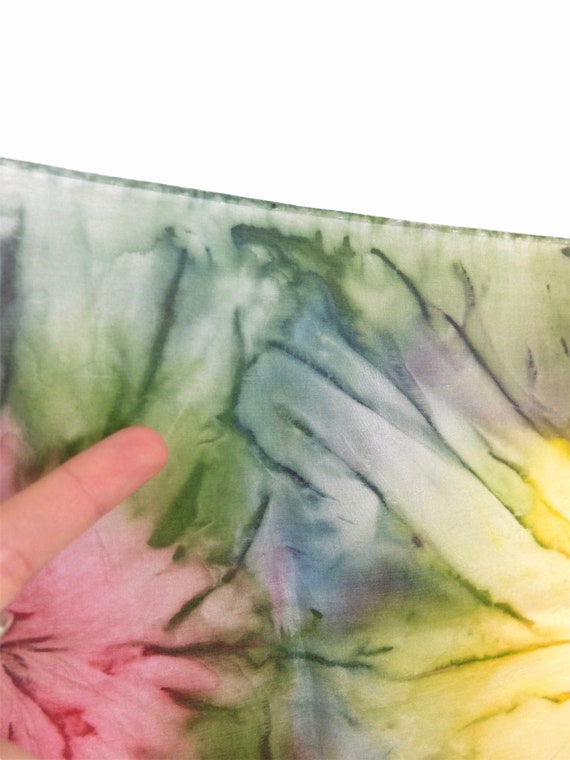 Vintage 70s Silk Tie Dye Hippie Bohemian Festival… - image 5