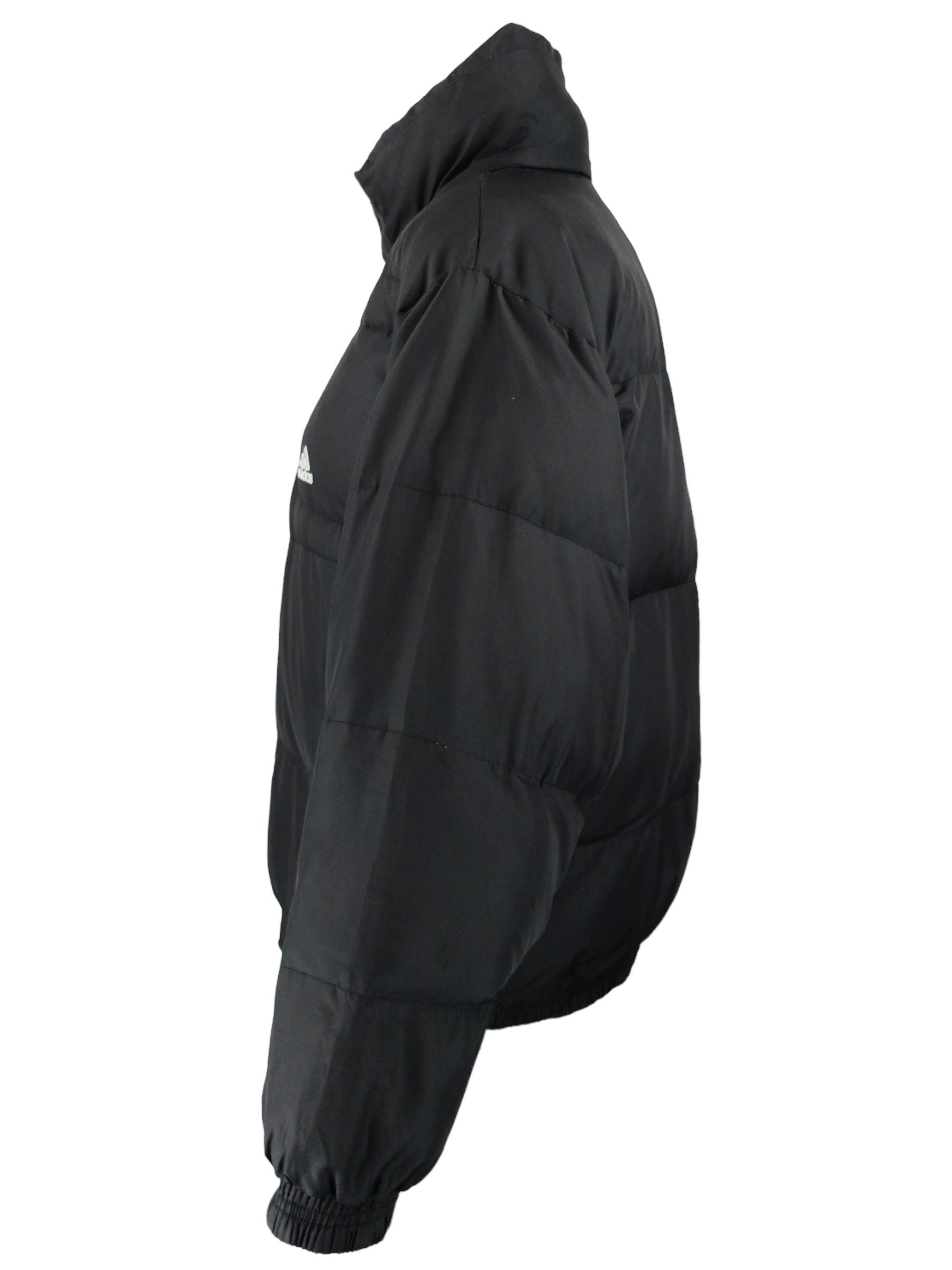 Vintage 2000s Y2K Streetwear Sportswear Adidas Solid Black Snap
