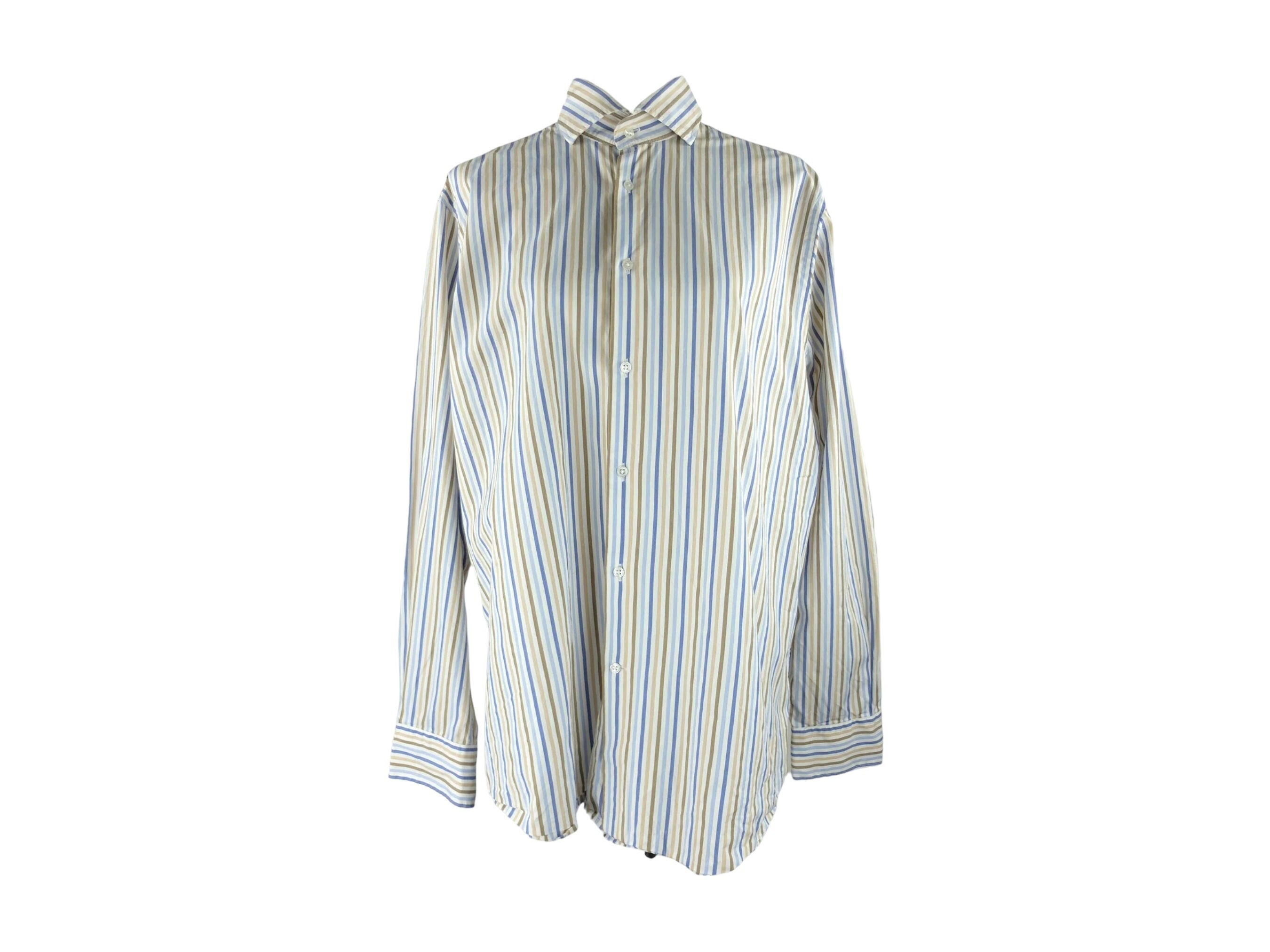 00s【archive】striped T-shirt y2k cityboy 2000s Kings Striped Tee