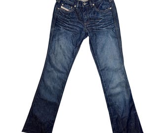 Vintage 2000s Diesel Low-Mid Rise Slim Fit Blue Denim Jeans | Size S