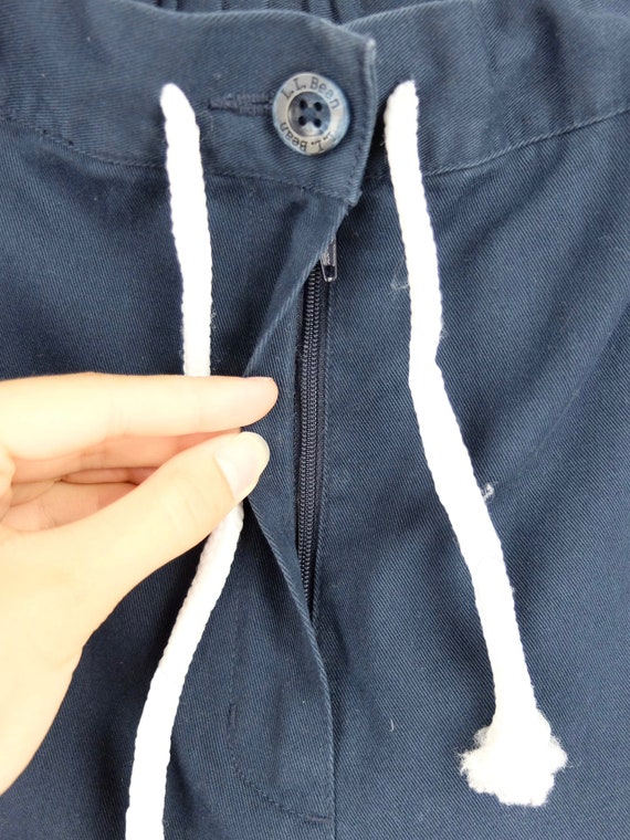 Vintage 90s Men’s Basic Solid Navy Blue Trouser P… - image 3