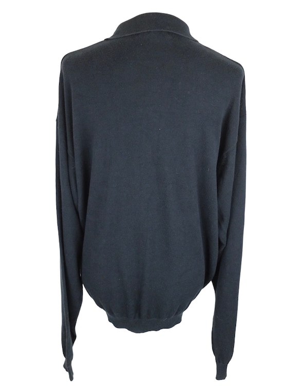Vintage 80s Cotton Knit Polo Sweater | Men's Size L - Etsy Israel