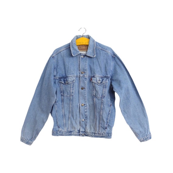 Vintage 80s Utilitarian Bohemian Grunge Medium Wash Blue