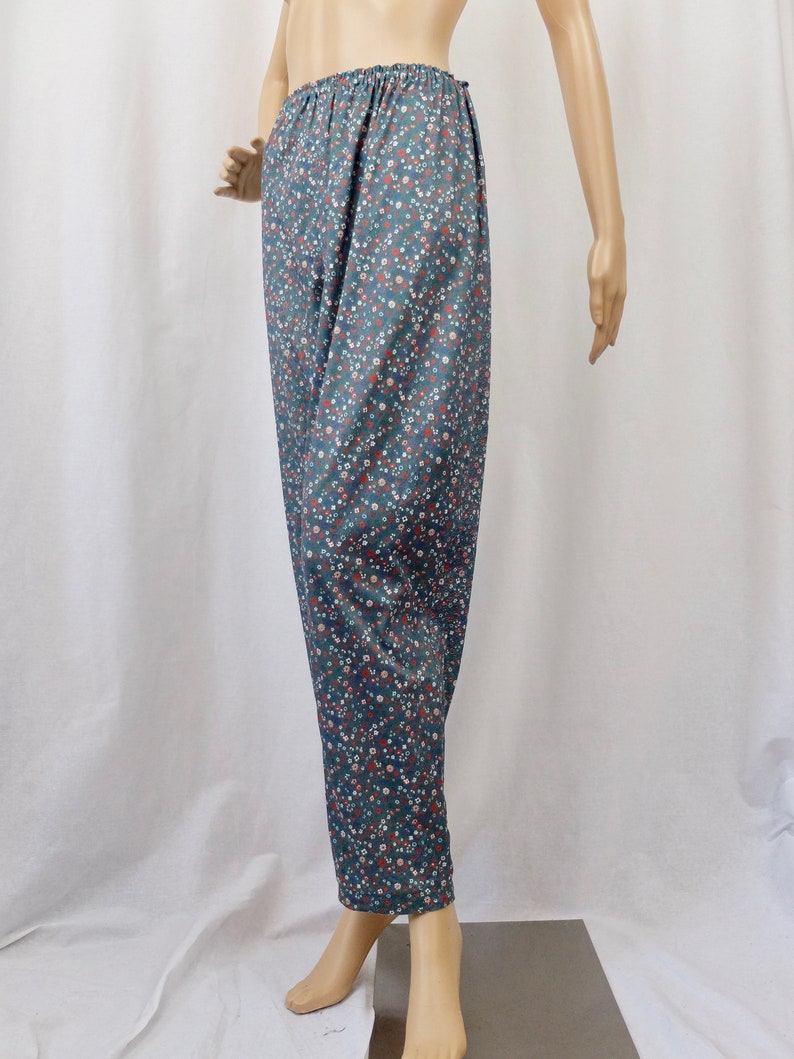 Vintage 1970/'s High Waisted Floral Trousers