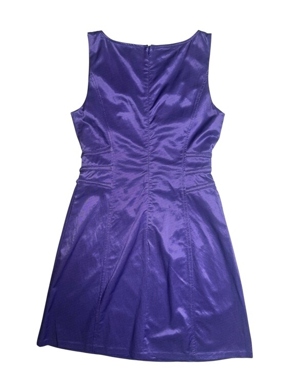 purple buckle dress HUGO Buckle-detail dress with V neckline, Women, Size: 6, dark purple