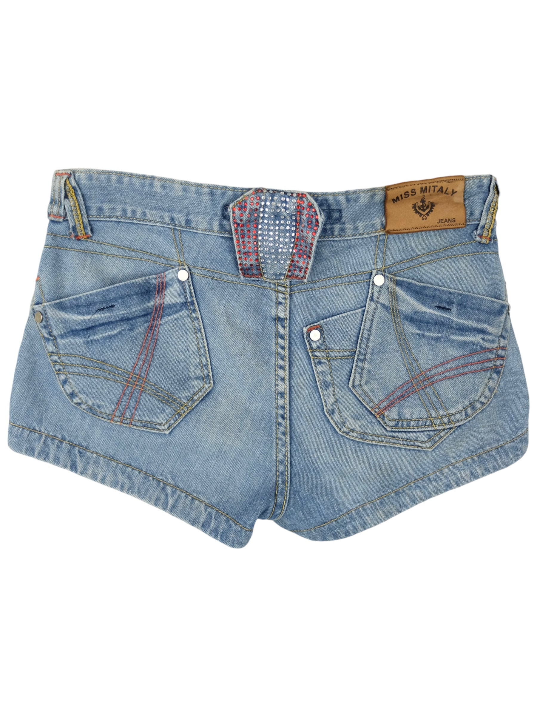 【suzen】icing y2k vintage denim shorts Y2K Denim Shorts Low Waisted Blue Jean Short 00s Jean Shorts