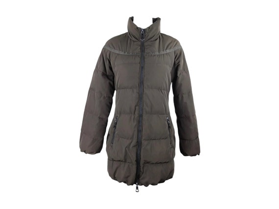 Vintage 2000s Y2K Moncler Down Feather Dark Brown Long Winter