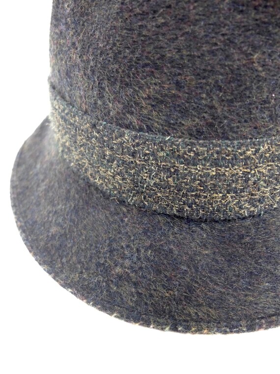 Vintage 40s Men’s Robin-Sport Dark Grey Felt Wool… - image 5