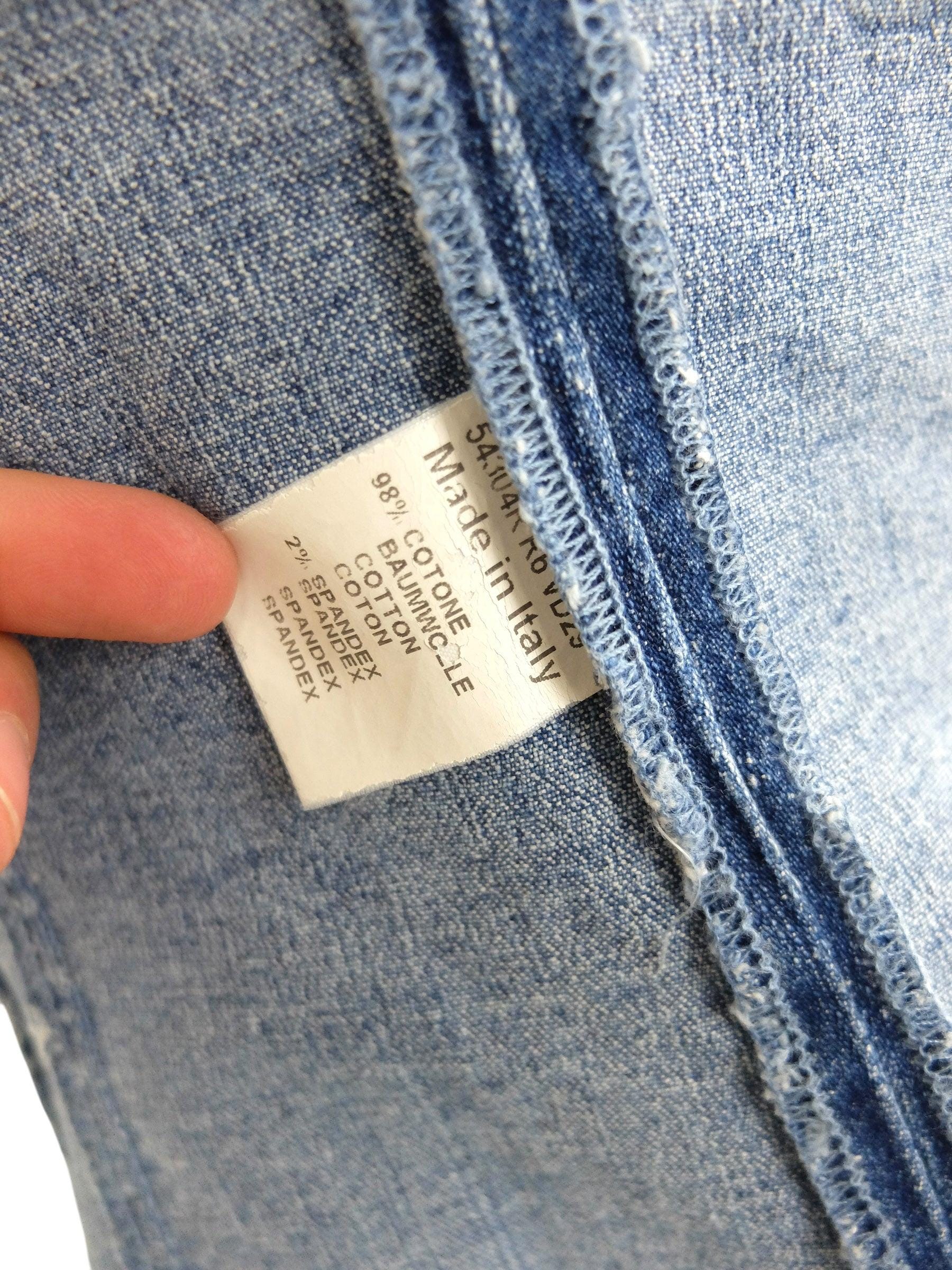 Vintage Blumarine Y2K Denim Jacket | Floral Embroidery, Studs 