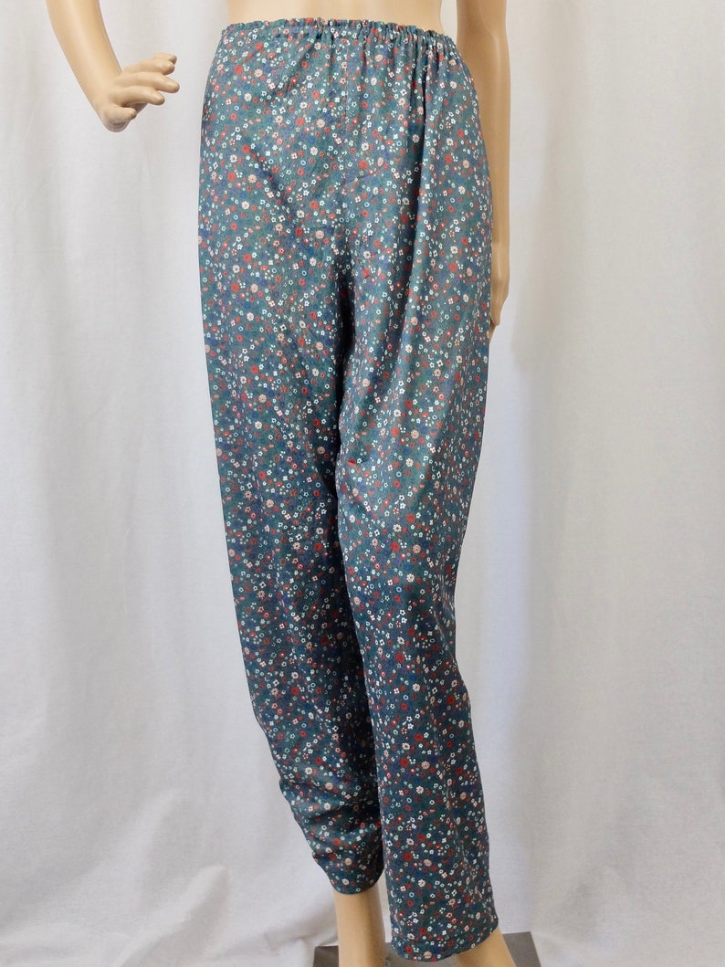 Vintage 1970/'s High Waisted Floral Trousers