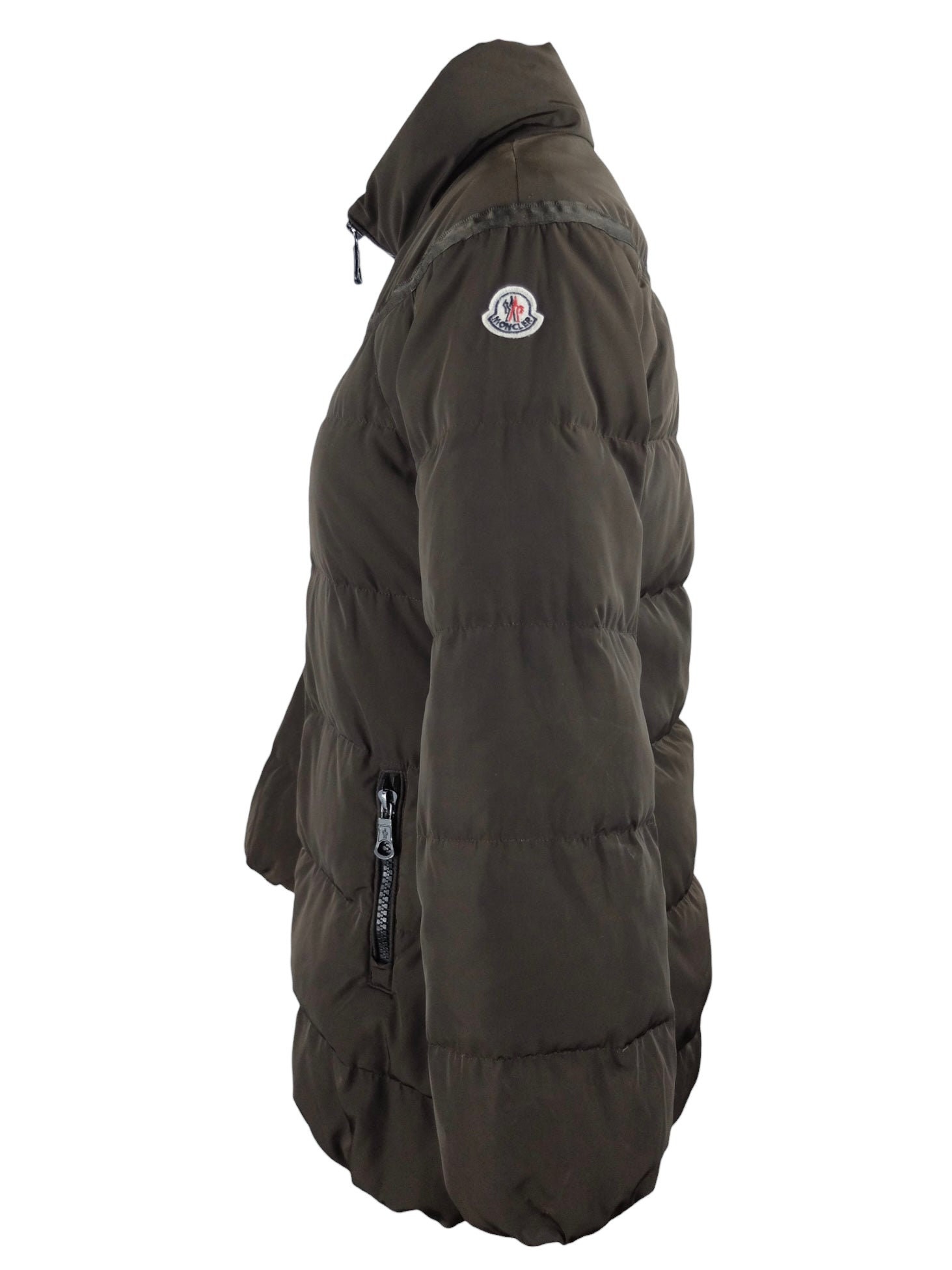 Vintage 2000s Y2K Moncler Down Feather Dark Brown Long Winter