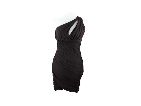 Buy Vintage 2000s Y2K BCBG Maxazria Clubwear One Shoulder Asymmetrical  Draped Fitted Pencil Mini Dress With Cutout Detail | Size S Online in India  - Etsy