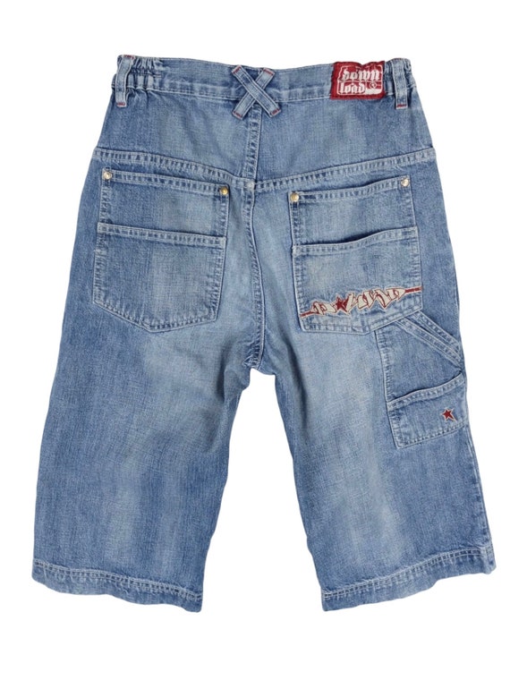 shorts denim jorts archive 00s 90s archive Denim Shorts Zip Y2K