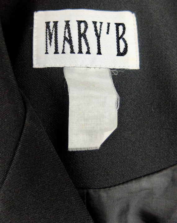 Vintage 80s Mod Bohemian Chic Basic Solid Black C… - image 9