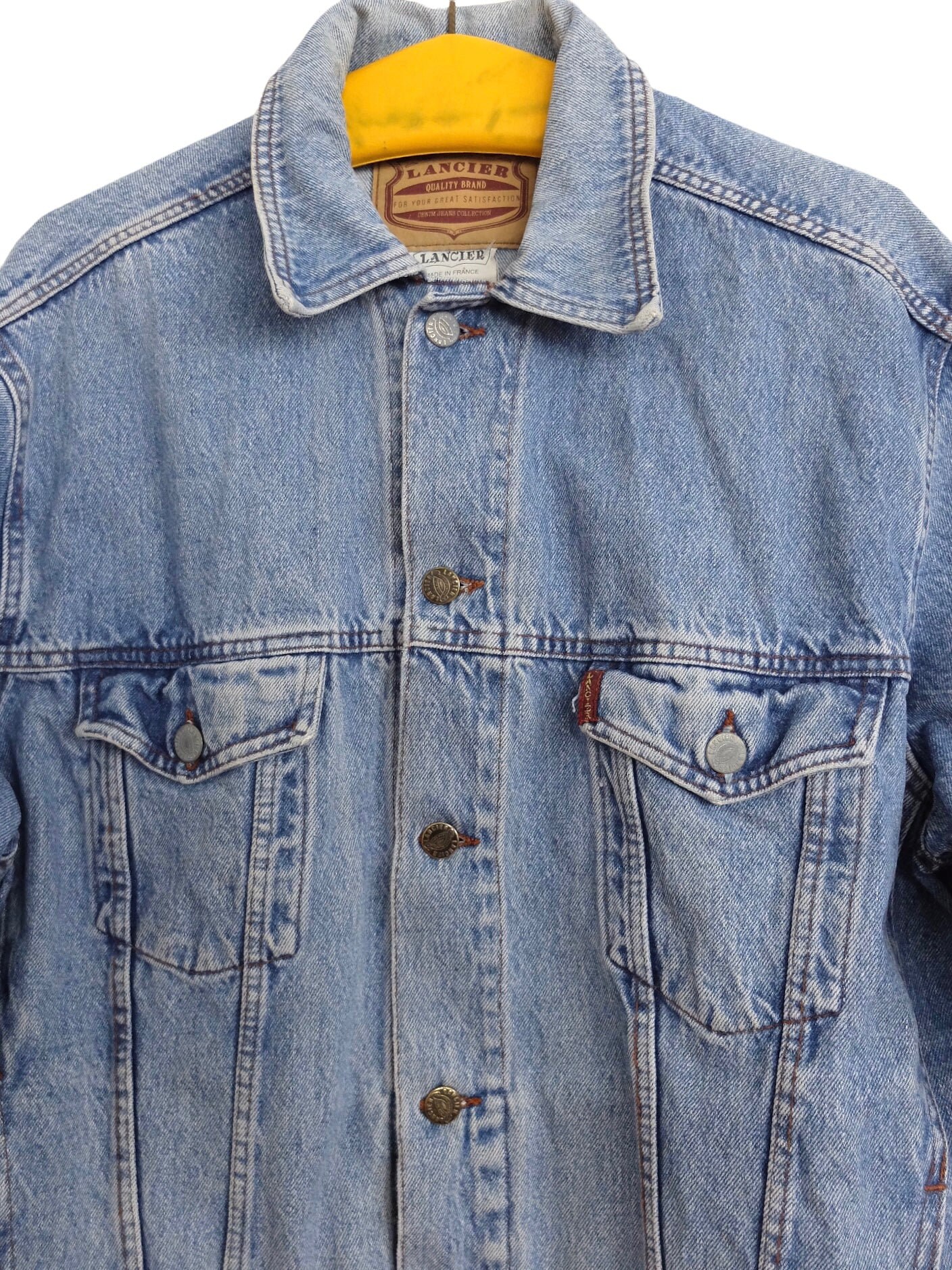 Vintage 80s Utilitarian Bohemian Grunge Medium Wash Blue Vintage 80s Utilitarian Bohemian Grunge Medium Wash Blue