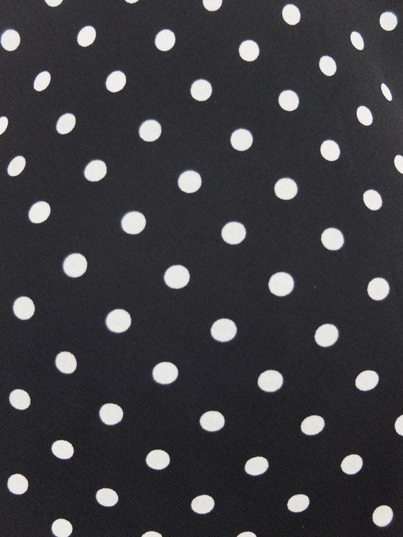 Vintage 1980's Pin-Up Style Black and White Polka… - image 7