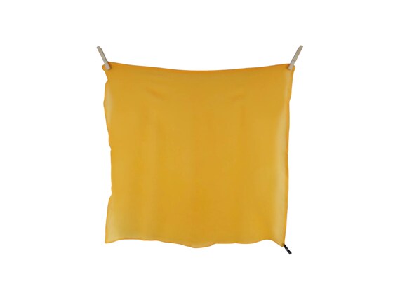 Vintage 80s Silk Chic Solid Basic Small Bright Mu… - image 1