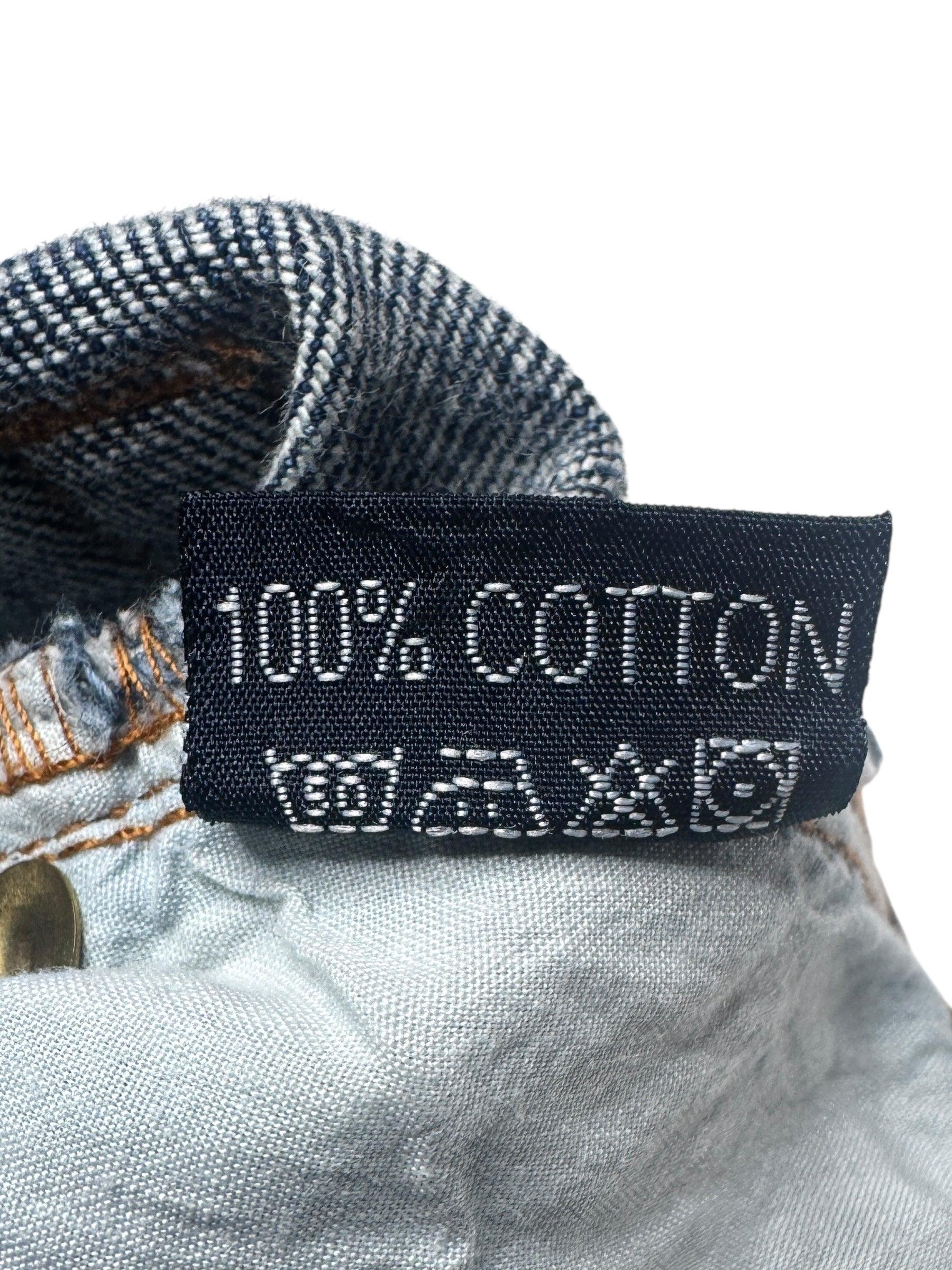 Vintage Just Cavalli Embroidered Bootcut Jeans | Y2K Acid Wash