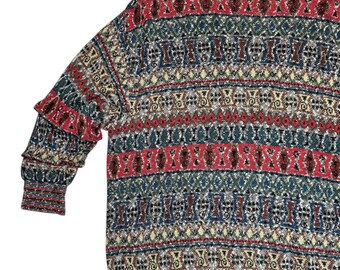Vintage 90s Missoni Sport Knit Cardigan | Abstract Pattern, Men's