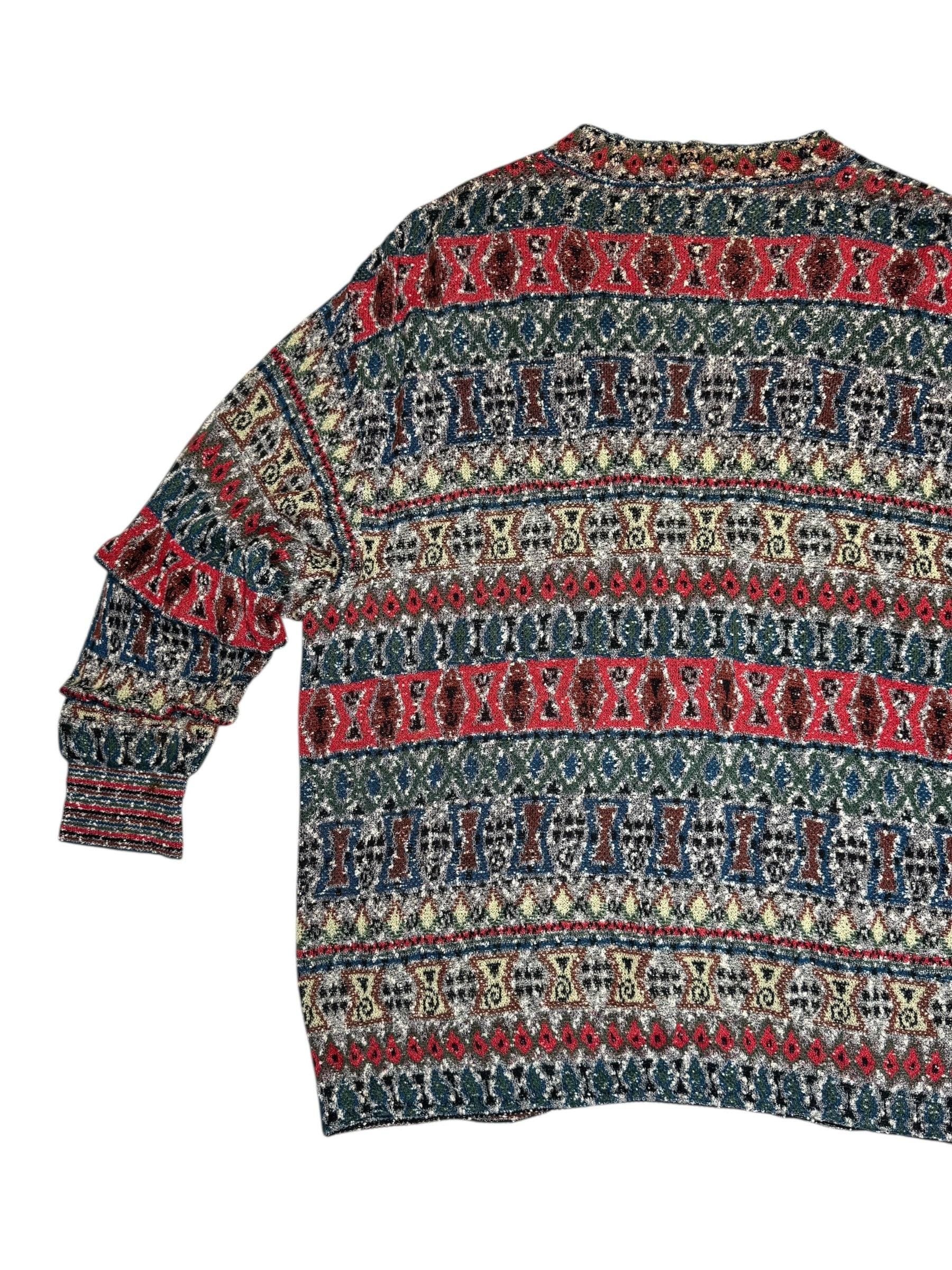 Vintage 90s Missoni Sport Knit Cardigan | Abstract Pattern, Men's