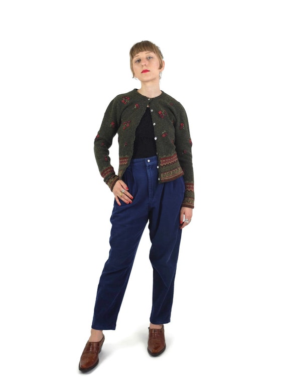 80s Laura Ashley Button Down Floral Cardigan Sweat