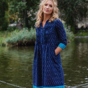 white christmas dresses Shop Now Luciana Ikat Dress Timeless Artisan Print main image 1