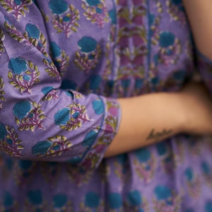 Essential Taffeta Puff Shirt, Amethyst main image 0