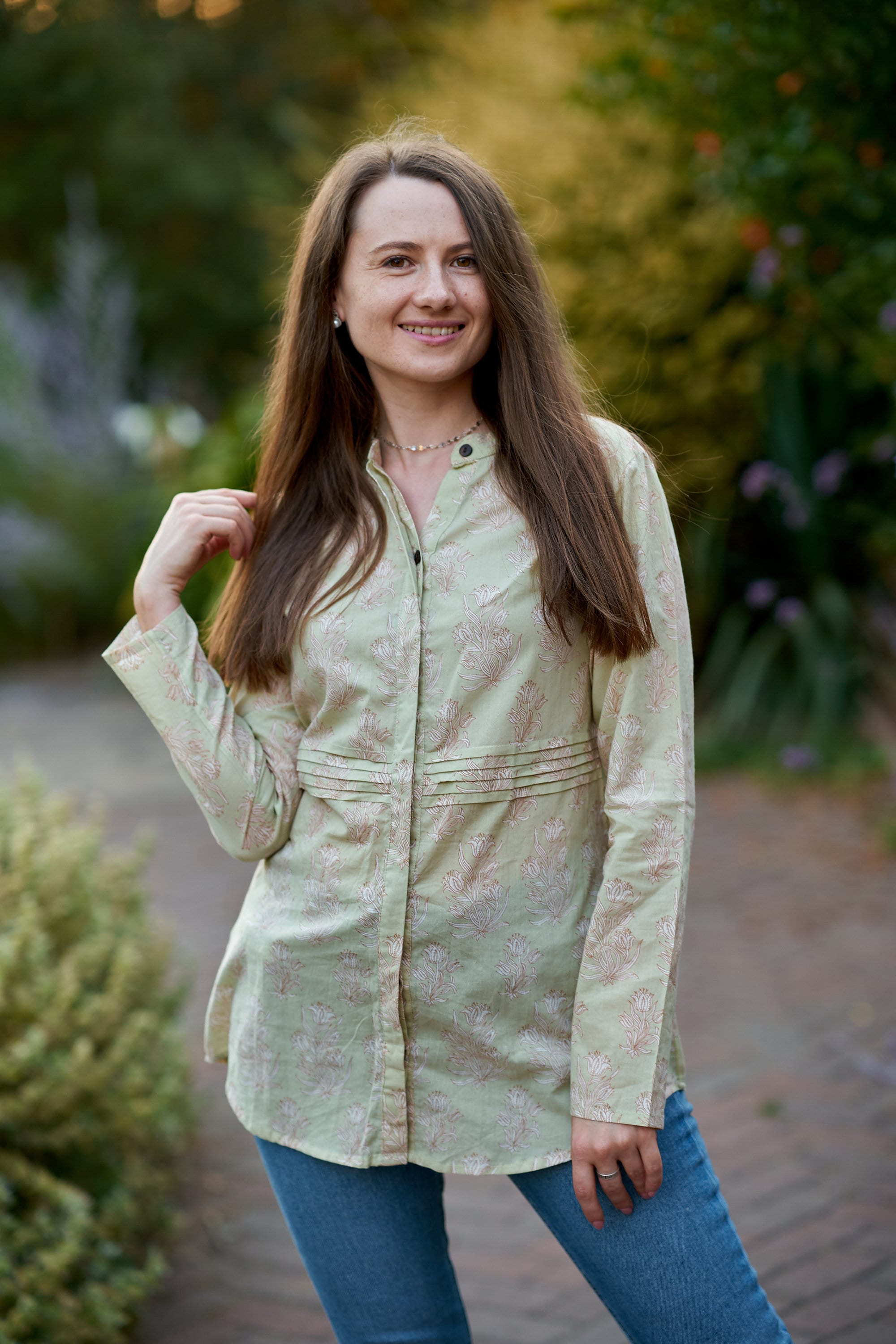 ounce / isabell pintuck blouse