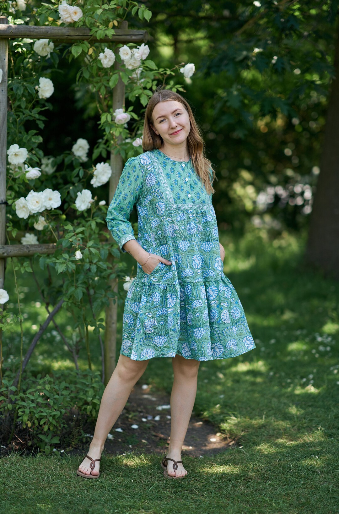 Bohera Moana Embroidered Washed TOP main image 1