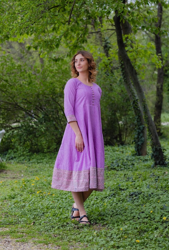 green and fuchsia dress Laurett Malmo Fuchsia and Green Dress – Mimoki