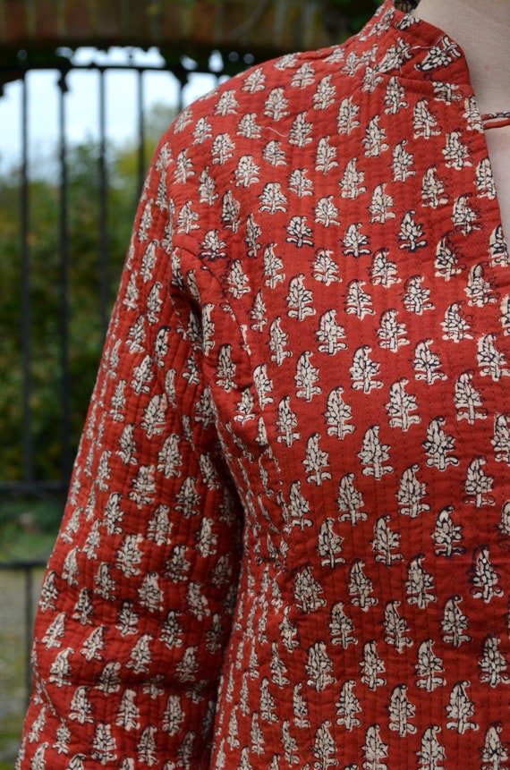 Nouvelle veste matelassée imprimée à la main Kavya légère - Etsy France