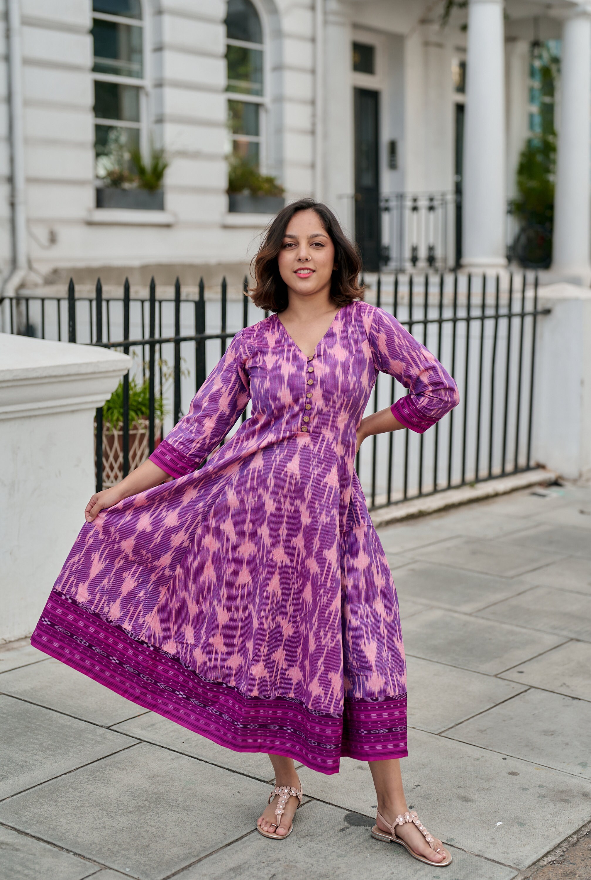 SOOR PLOOM / DELILAH DRESS - Gingham Print, Zin