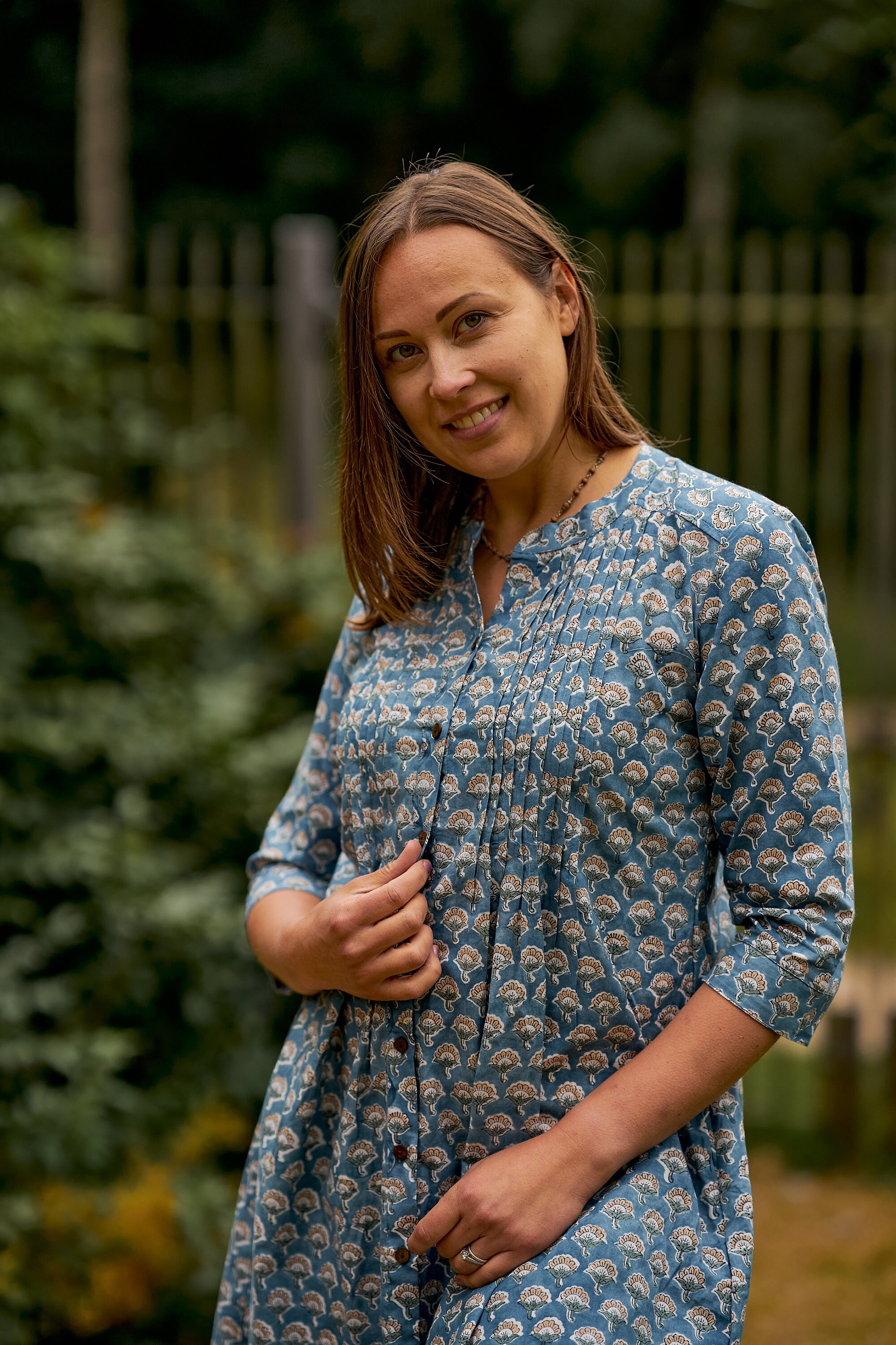 Zara-tunic Dress,pure Cotton,hand Block Printed,bohemian