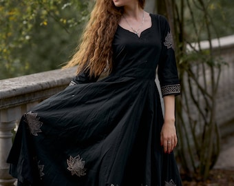 Black Anarkali - Etsy Australia