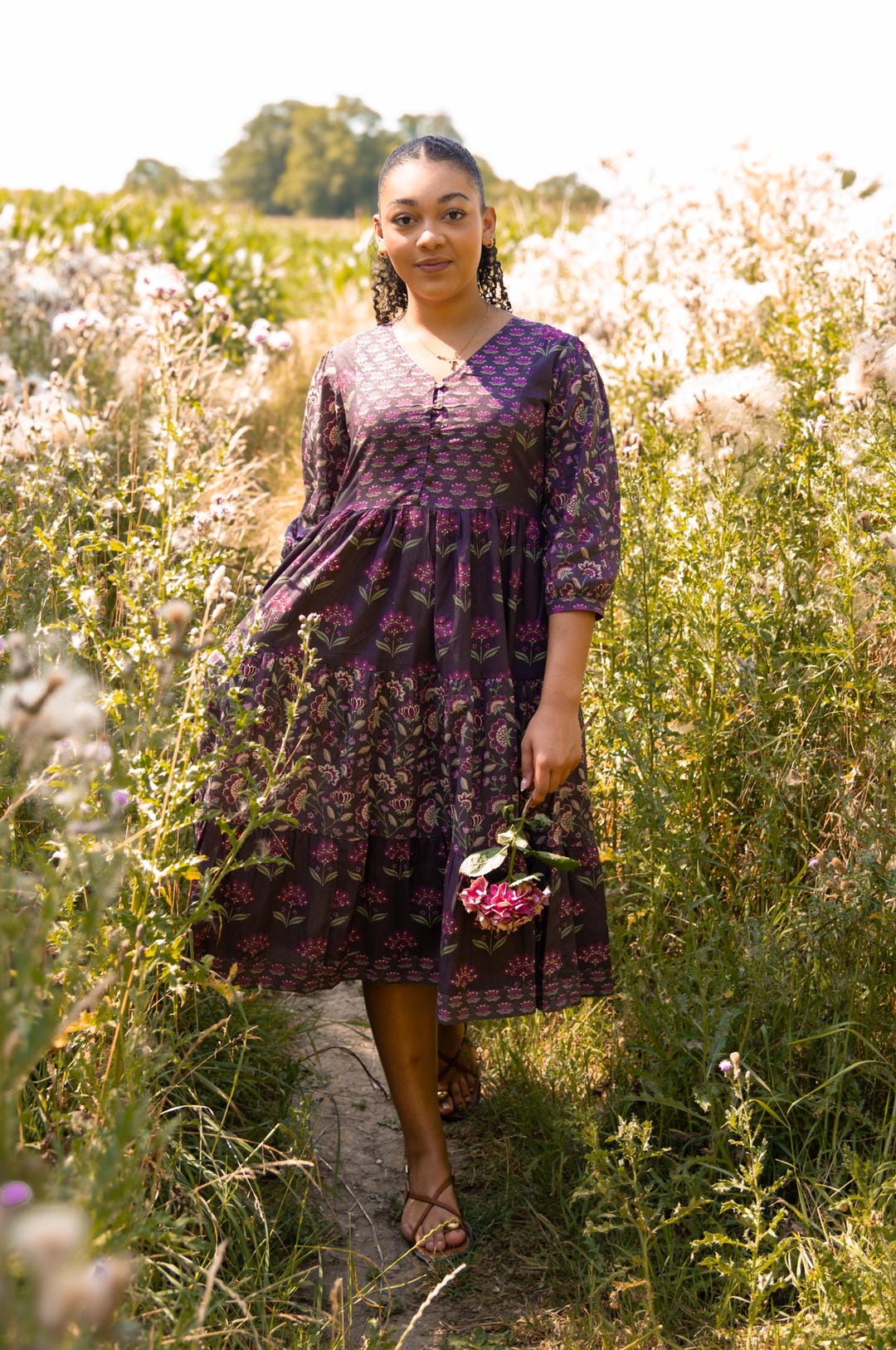 cocktail dress flowers Sequin Floral Print A-line Short by Andrea & Leo Couture - A1347 Wren Dress adding a contemporary edge ed6925 Baltic Born Womens Veronica Overcoat Chest Size in Inches:34