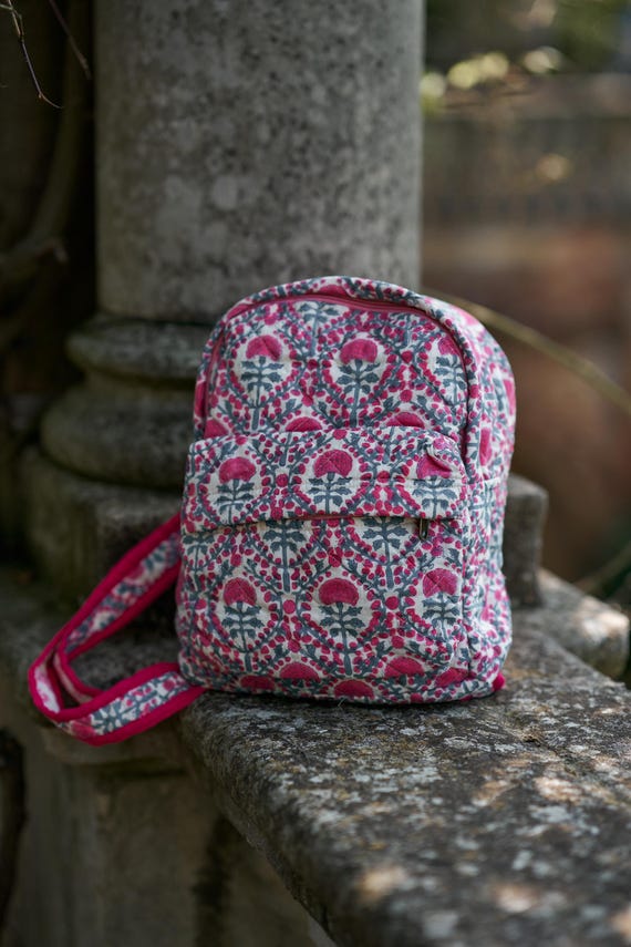 Floral Quilted Backpack - Gray and Purple Vera Bradley | Bags | Vera Bradley Mimosa Medallion Purple  main image 3