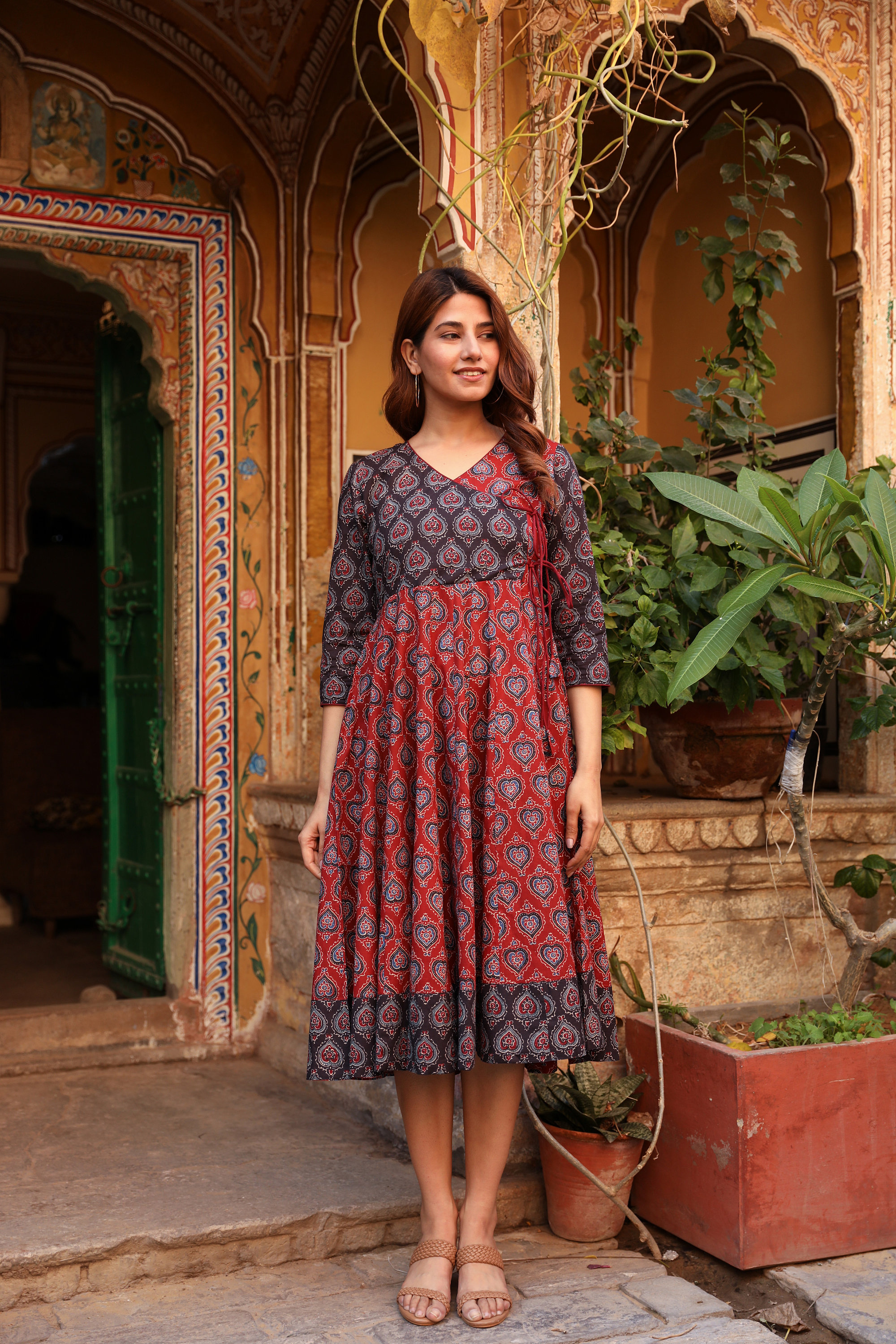 sachin and babi light blue dress BAALAR ANARKALI VOL 4 WHOLESALE READYMADE COTTON ANARKALI STYLE CASUAL WEAR  3 PCS SUITS FOR EXPORT main image 1