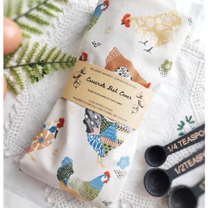 Casserole Dish Cover | Sweet Chickens | Proofing | Baking | Reusable | Eco-Friendly