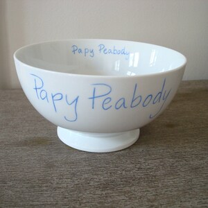 Bowl 100% personalized with a phrase, a first name, a nickname, writing, like a Breton bowl image 3