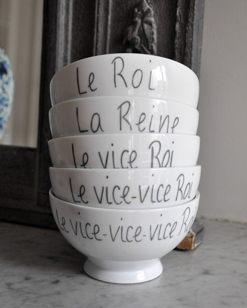 Bowl 100% personalized with a phrase, a first name, a nickname, writing, like a Breton bowl image 4