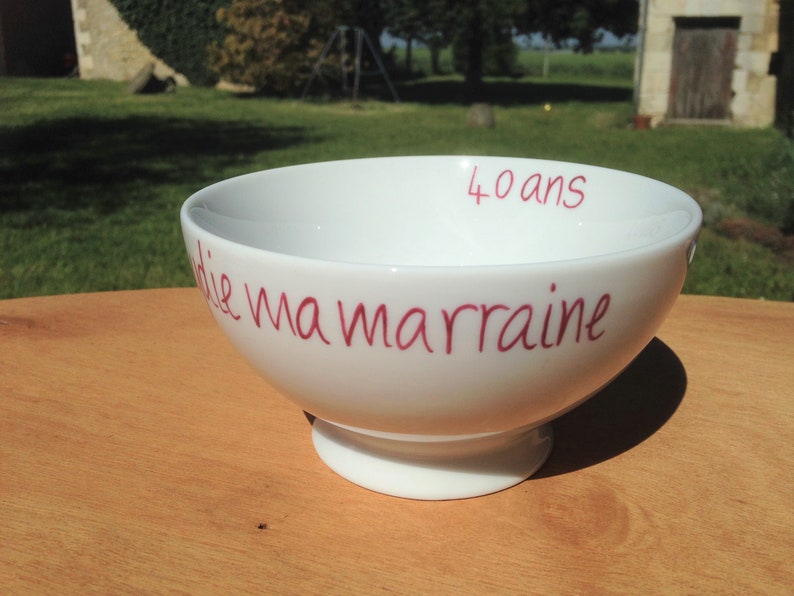 Bowl 100% personalized with a phrase, a first name, a nickname, writing, like a Breton bowl image 5