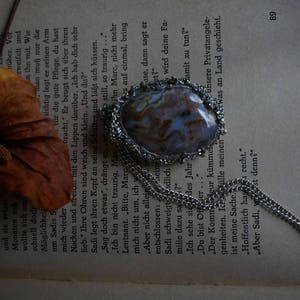 Collier Ocean Agate avec Pyrite image 2